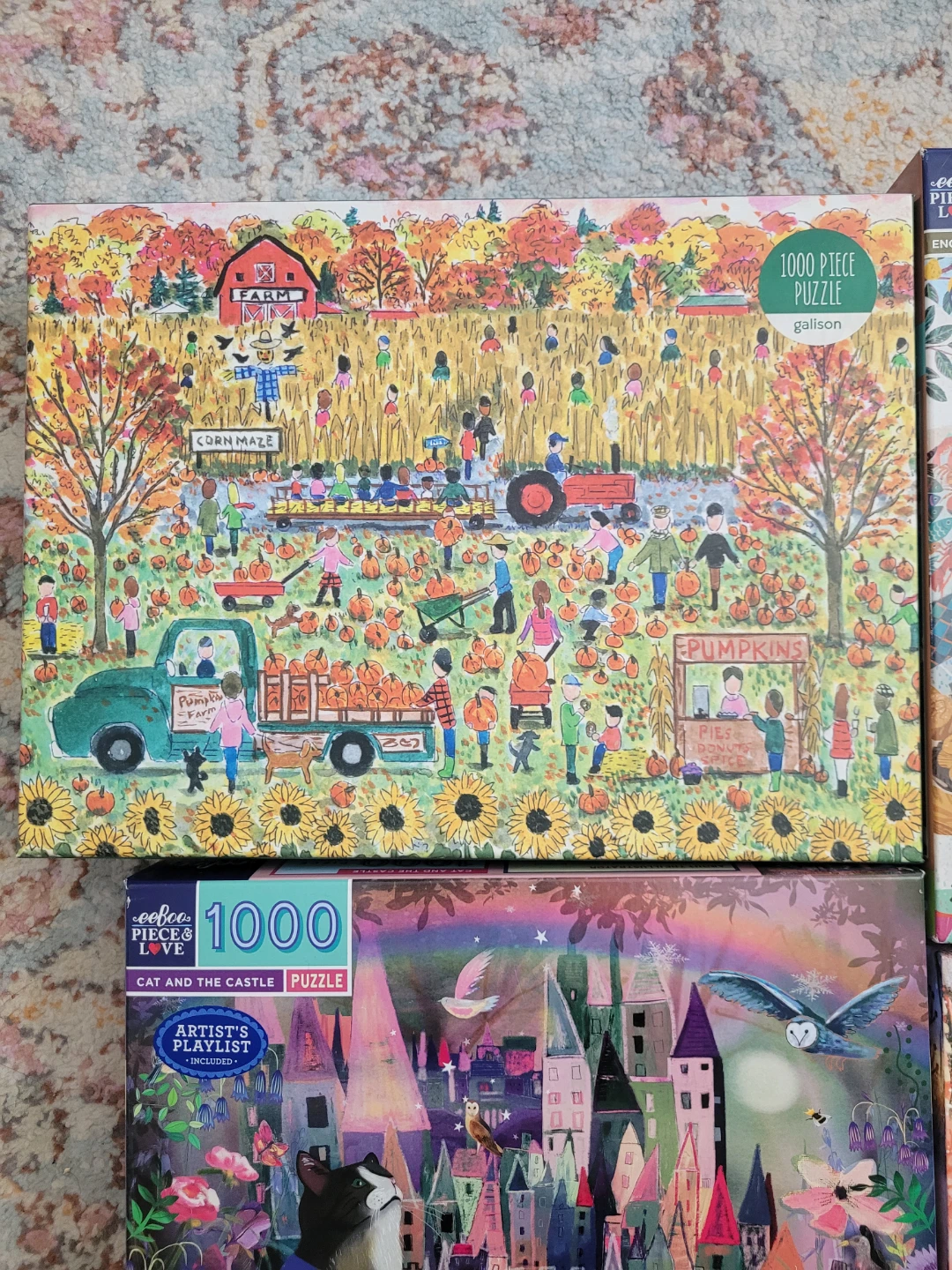 Collection of 4 x 1000 Piece Artist's Edition Puzzles - photo 3