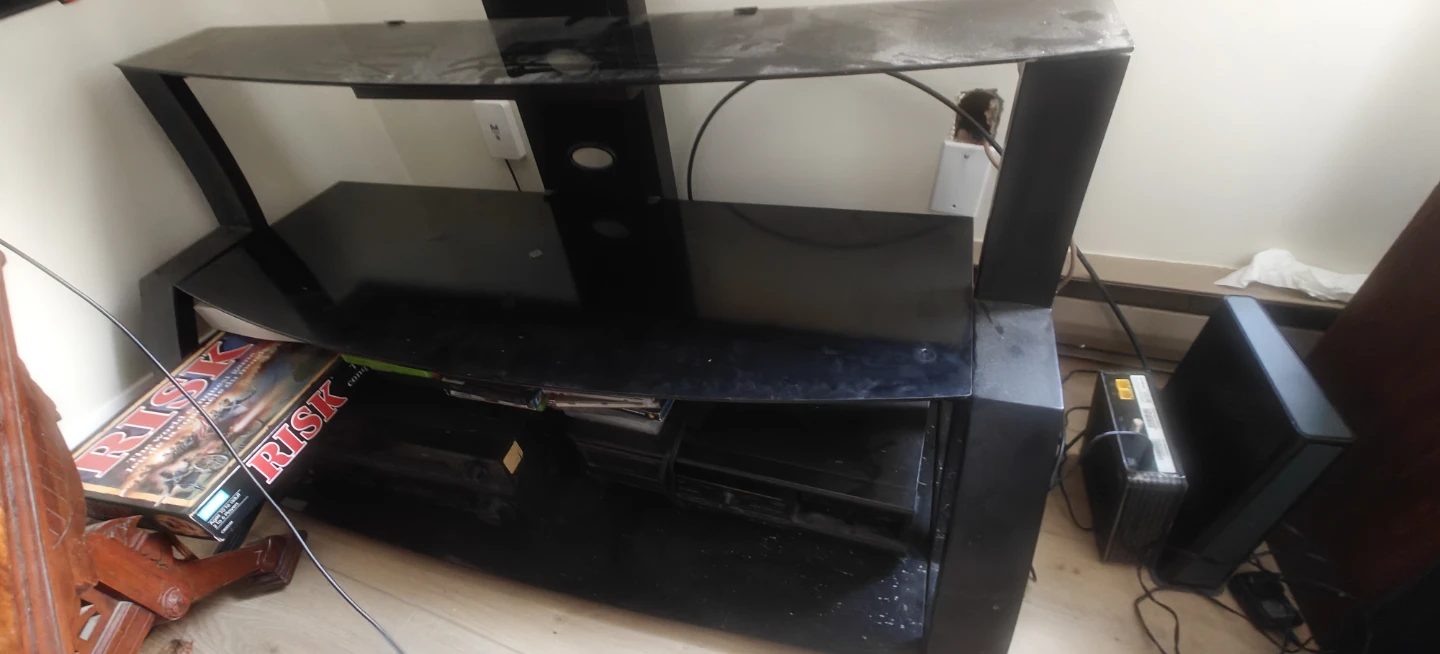 Black TV Stand with Mount - photo 3
