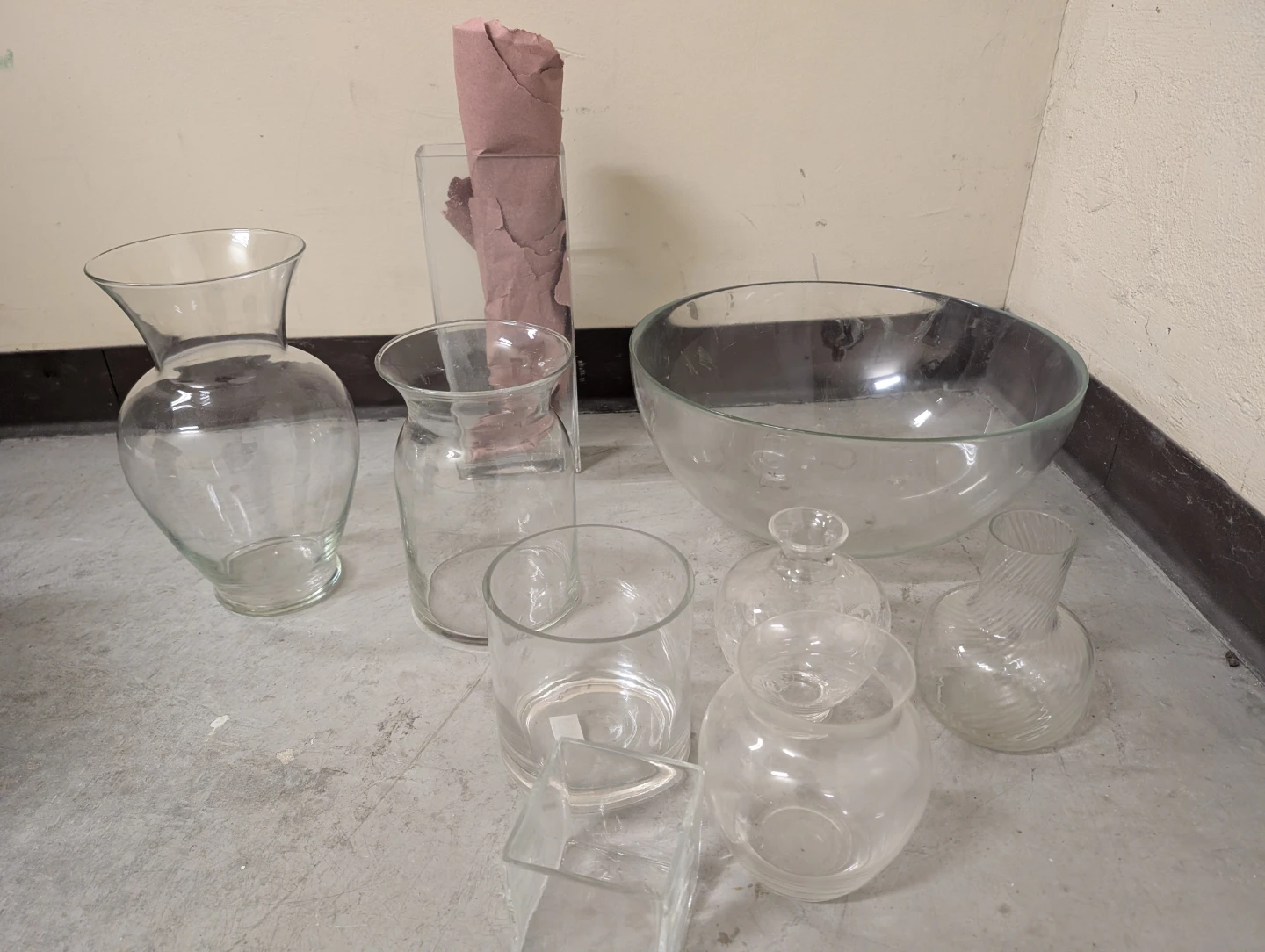 Assorted Glass Vases and Bowl