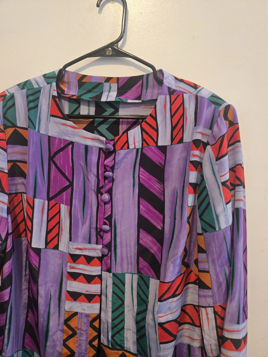 Funky Vintage Button-Up Blouse 💜 - photo 2
