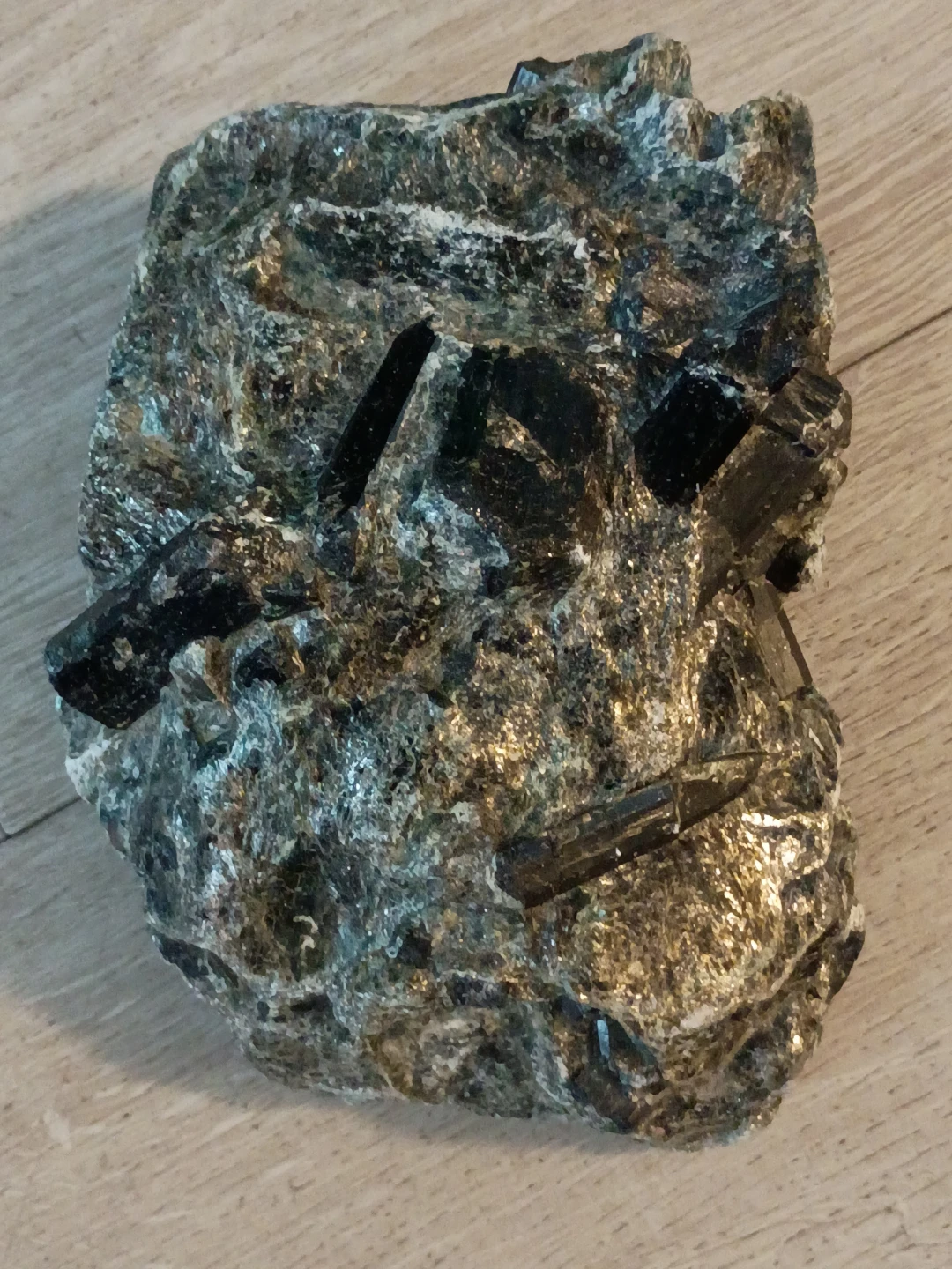 Black Tourmaline Crystal Cluster