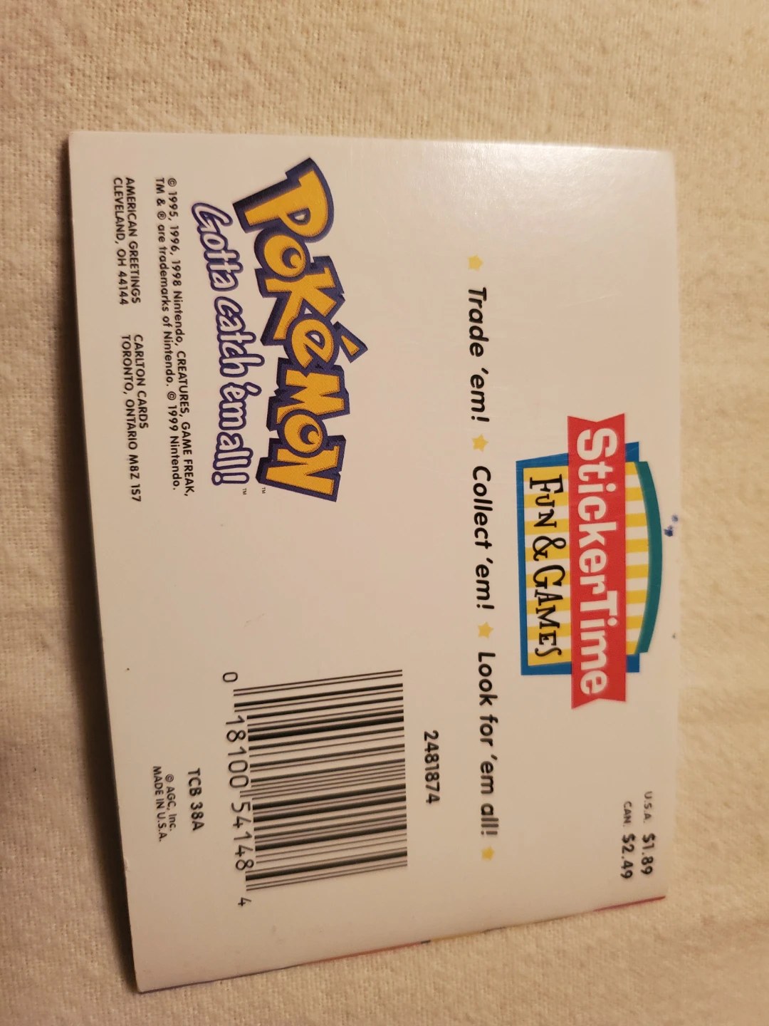 POKEMON STICKER BOOKLET - photo 3