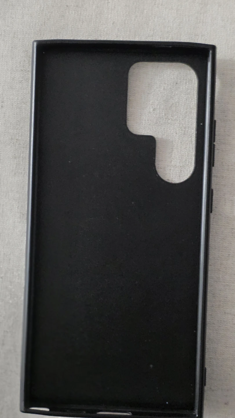 Black Leather Phone Case with Magnetic Ring samsung s25 ultra - photo 3