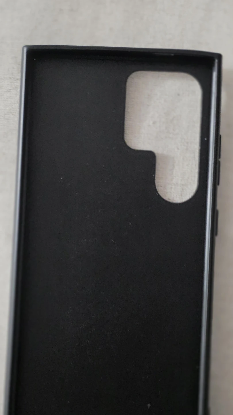 Black Leather Phone Case with Magnetic Ring samsung s25 ultra - photo 4