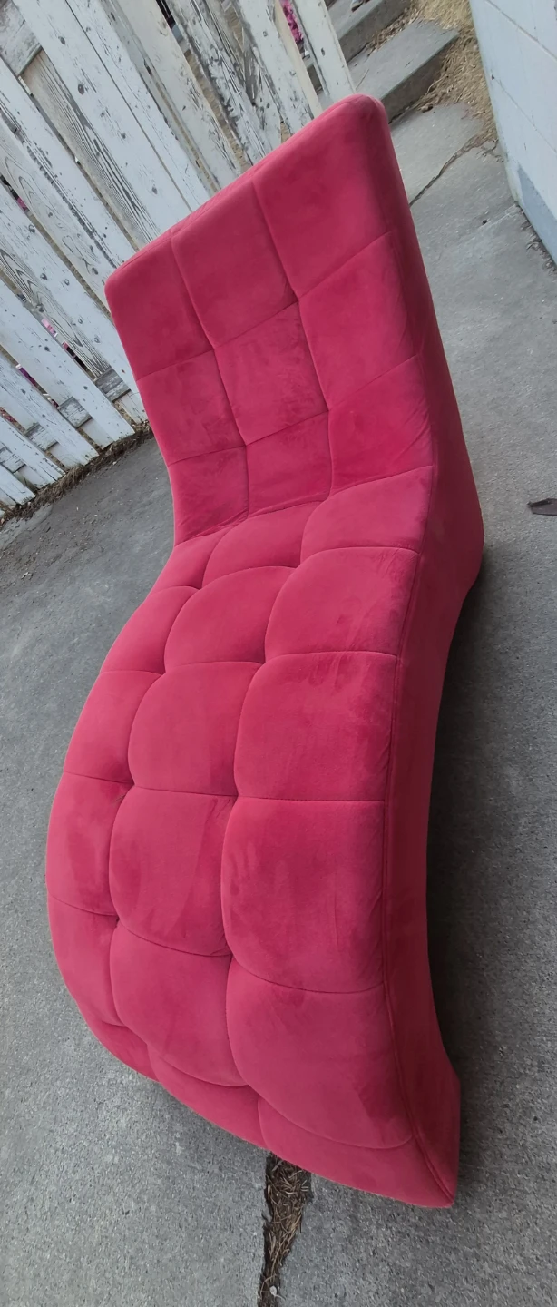 Pink Tufted Chaise Lounge Chair - photo 5