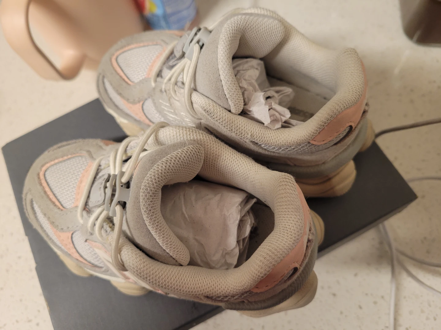 New Balance Kids Running Shoes - Gray/Pink - photo 2