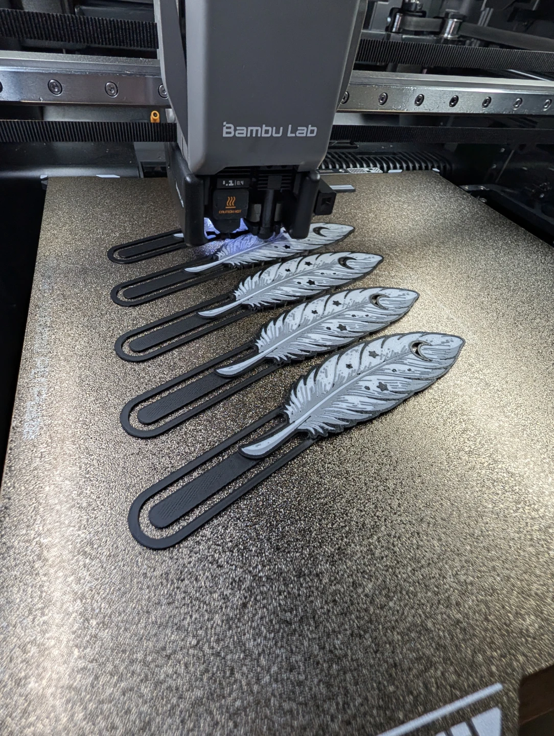 🖤✨ Fantasy Feather Bookmarks – 3D Printed ✨🖤