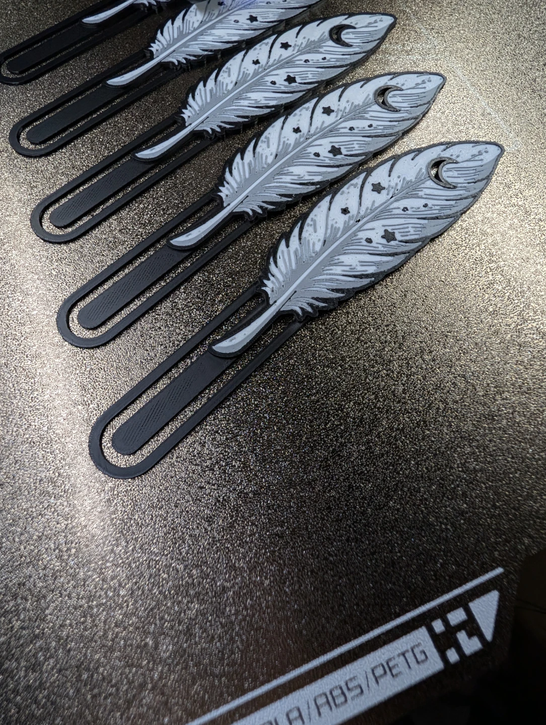 🖤✨ Fantasy Feather Bookmarks – 3D Printed ✨🖤 - photo 2