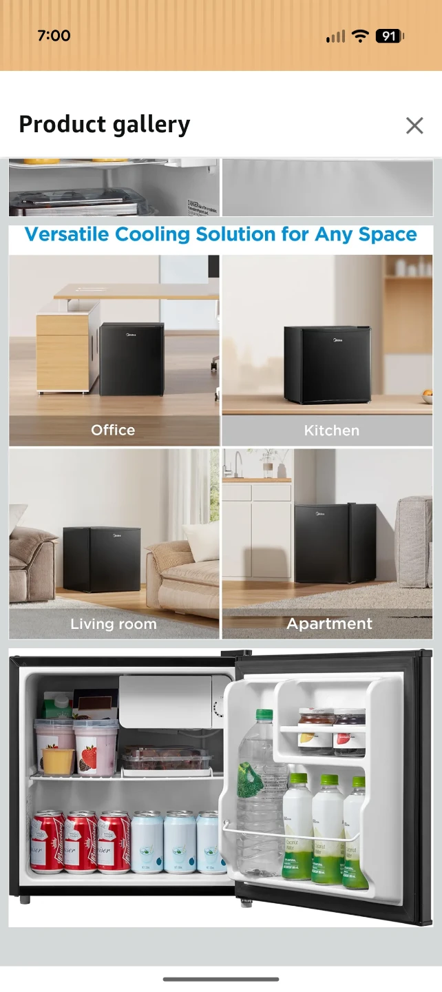 Midea Compact Refrigerator - 1.6 Cubic Feet - photo 5