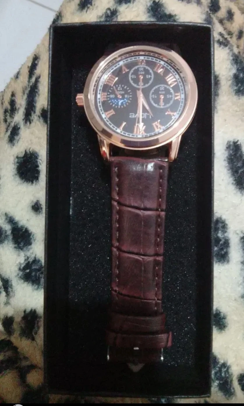 Wove Men's Chronograph Watch - Rose Gold & Brown - photo 3