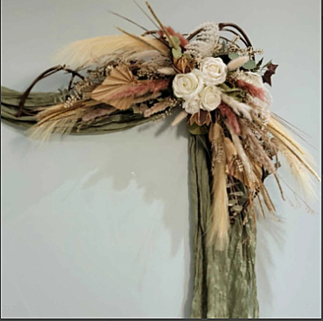 Dried Floral Arrangement Arch Decor - photo 2