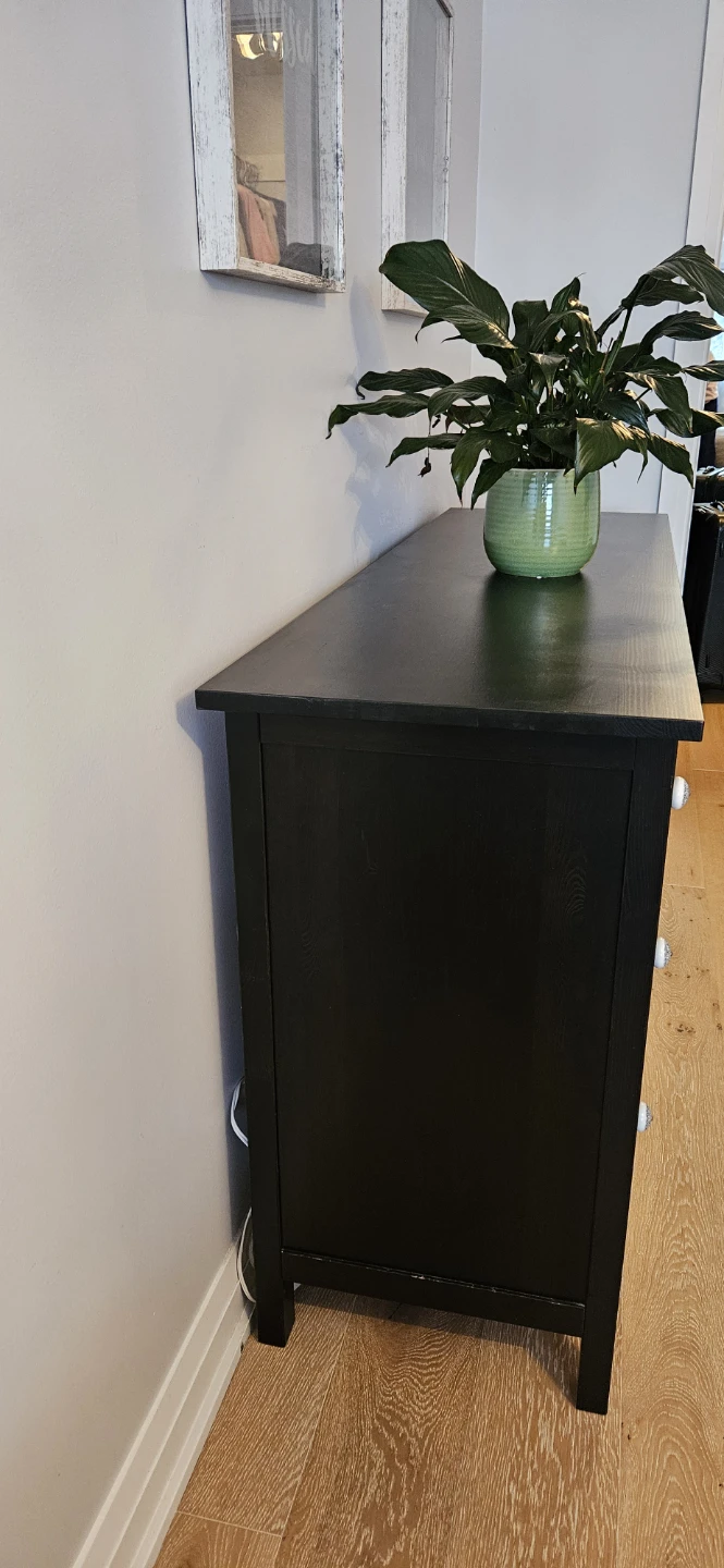 Black dresser with 8 drawers - photo 2