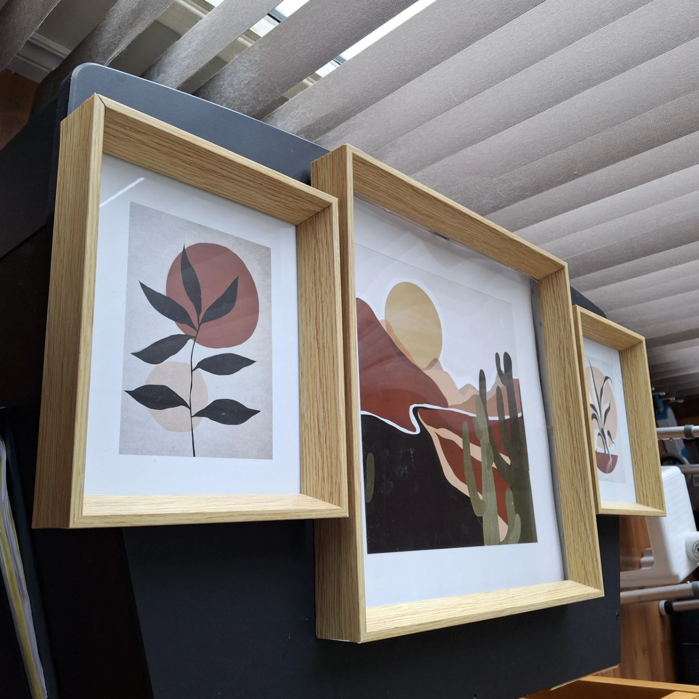 Set of 3 Framed Wall Art Prints - Boho Desert  *minor flaw* - photo 4