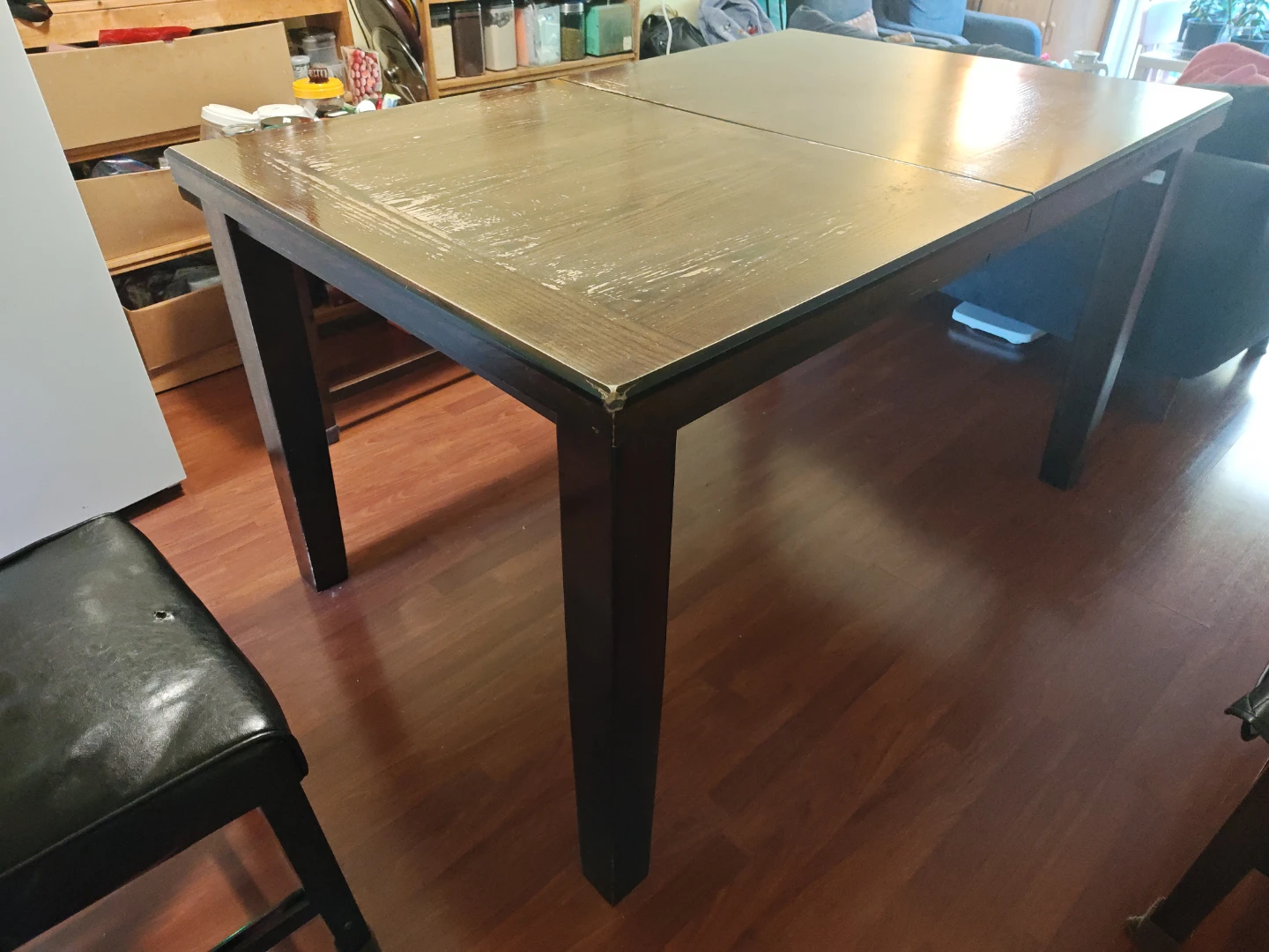 Extendable Dining Table - Dark Wood