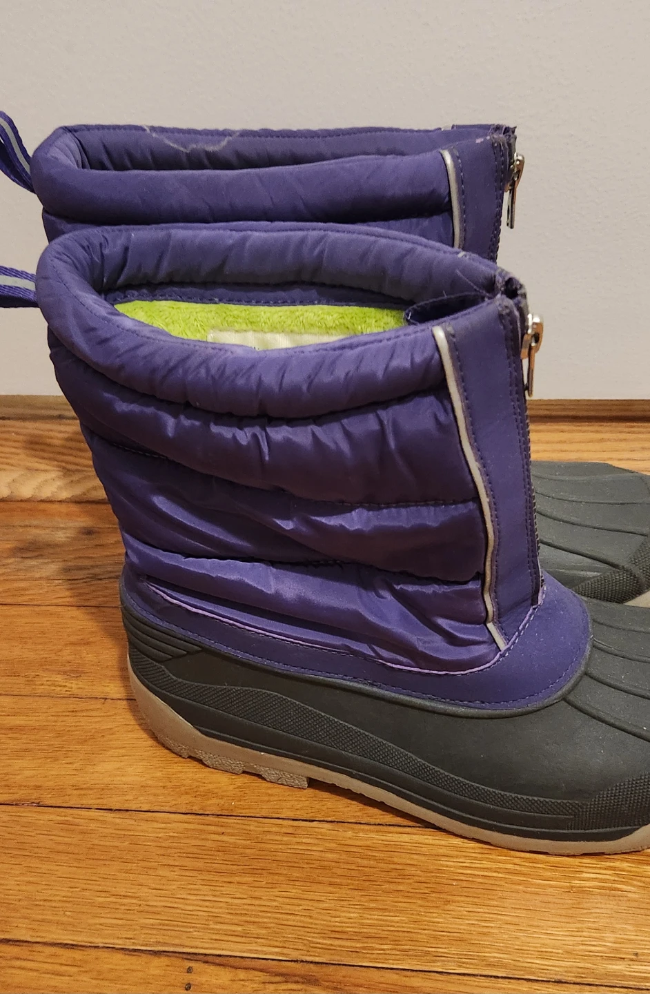 Lands End Purple Snow Boots Big Girls Size 6