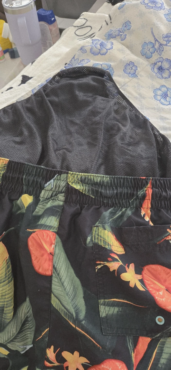 Men's Swim Trunks - Tropical Toucan & Frog Print - photo 5