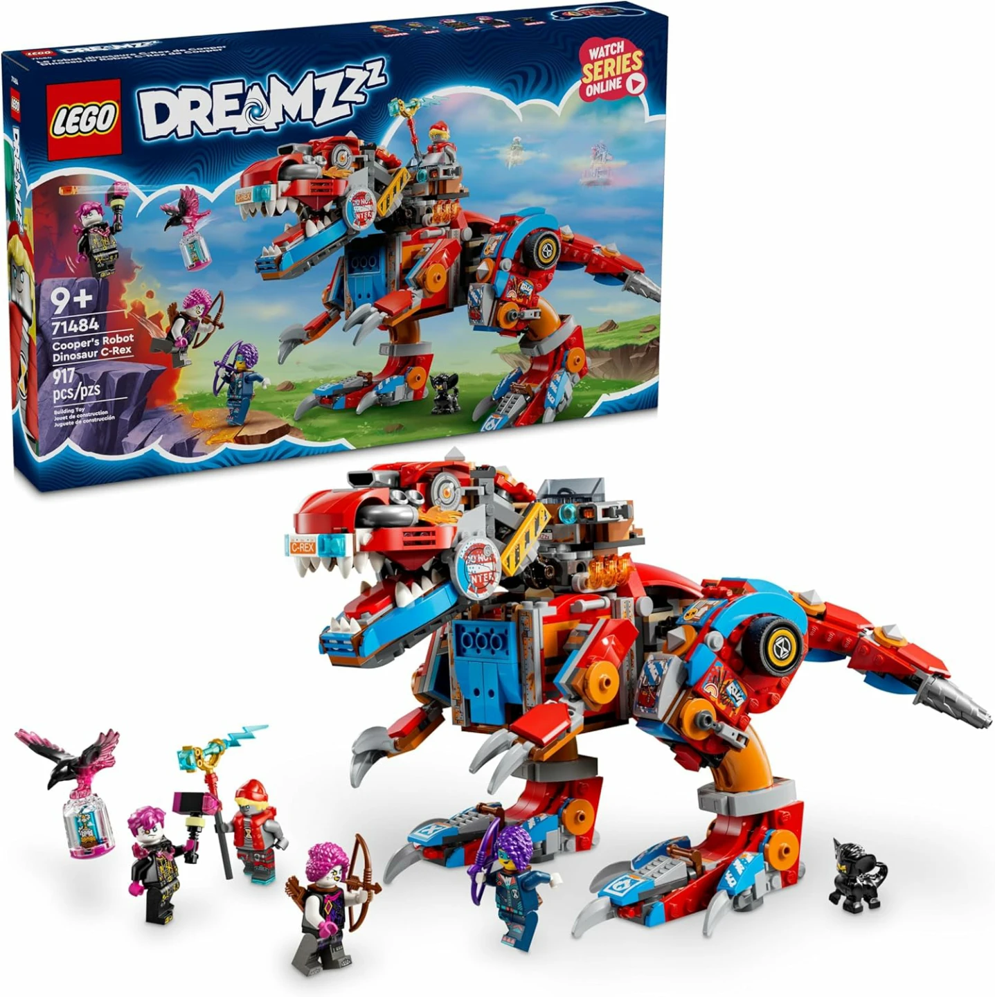 LEGO DREAMZzz Cooper's Robot Dinosaur C-Rex 71484 Building Set
