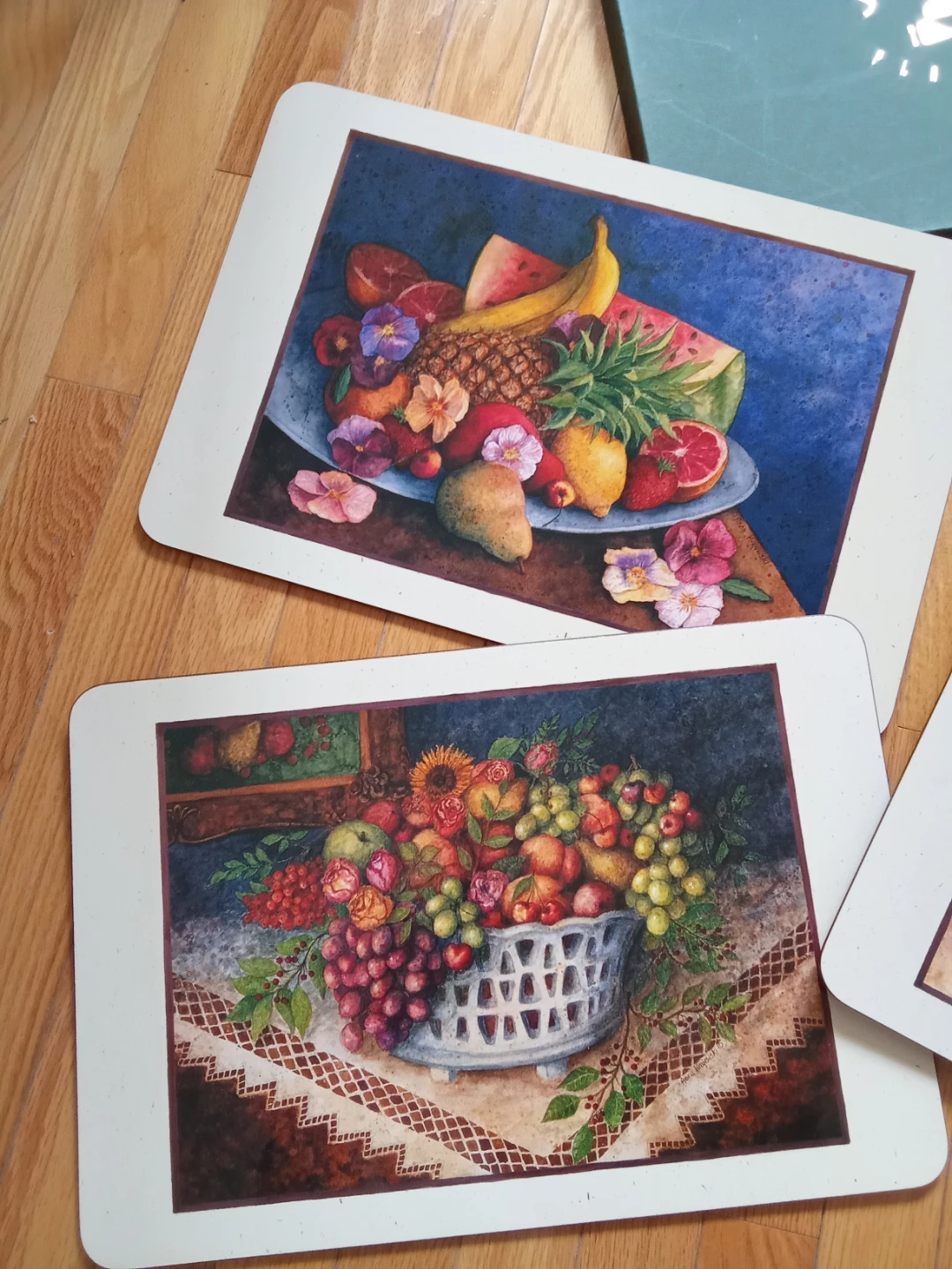 NEW Jason Placemats Set of 4 - Fruit Still Life Design - photo 2