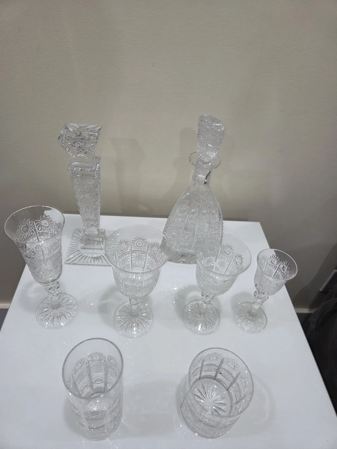 Bohemia Crystal Glassware Sets with Decanter
