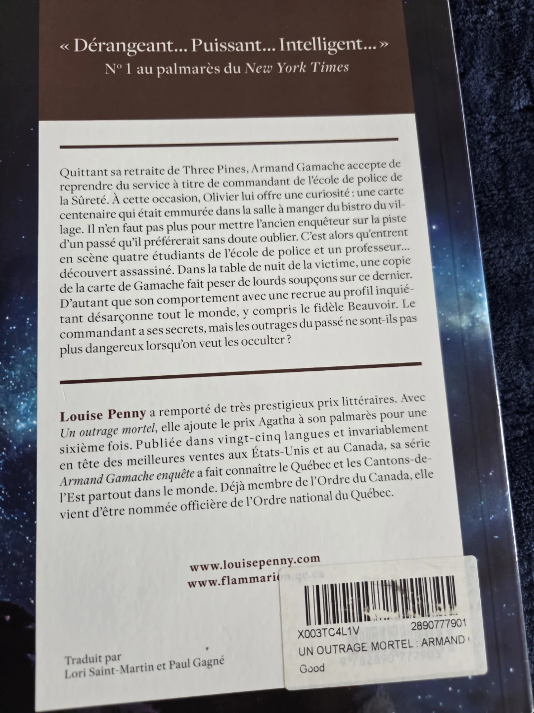 LOUISE PENNY UN OUTRAGE MORTEL French edition - photo 2