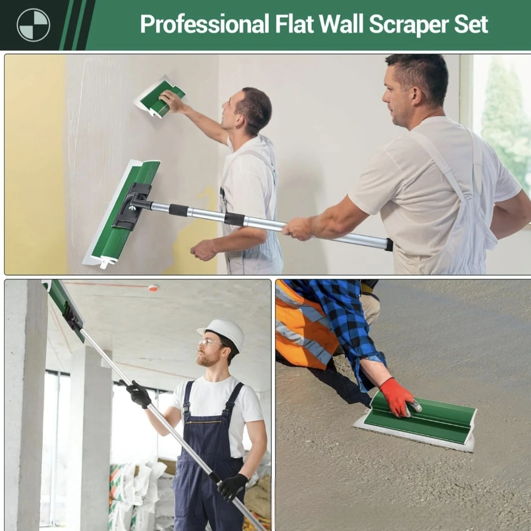 Professional Drywall Skimming Blades Scrapers Set 10“ 24” 32“ - photo 2