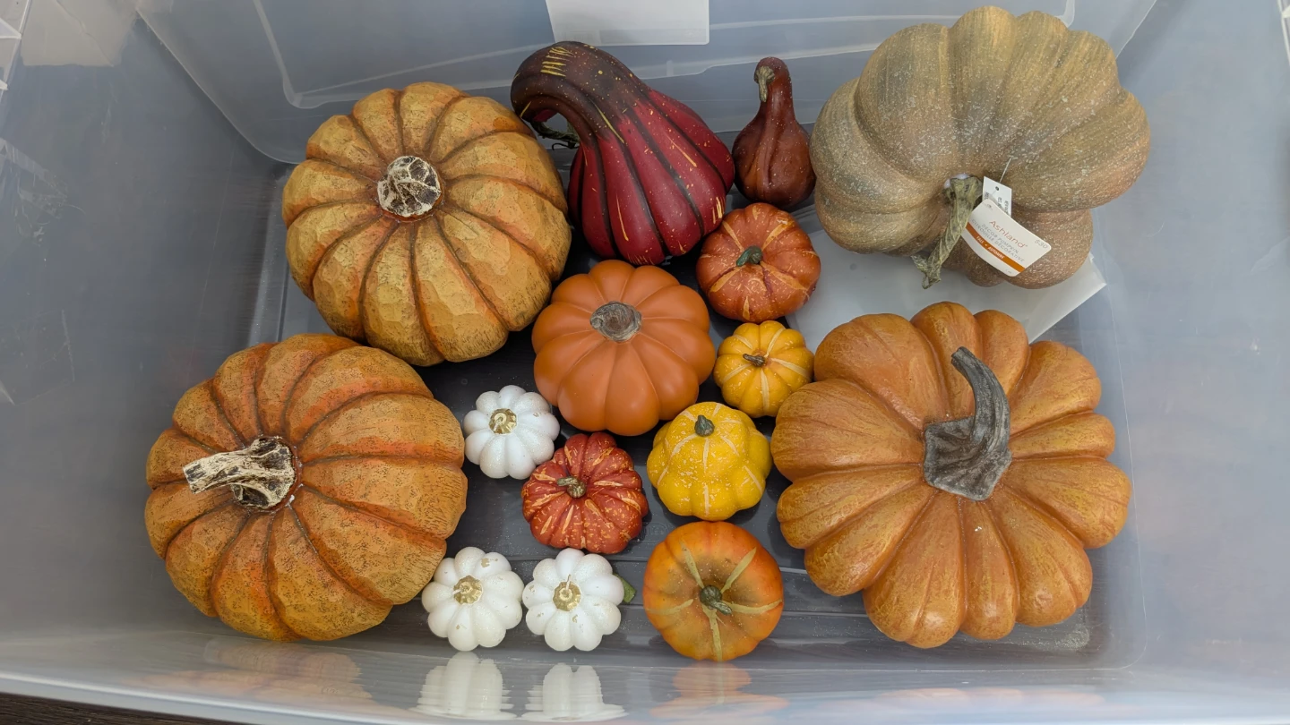 Assorted Decorative Pumpkins & Gift Boxes - photo 2