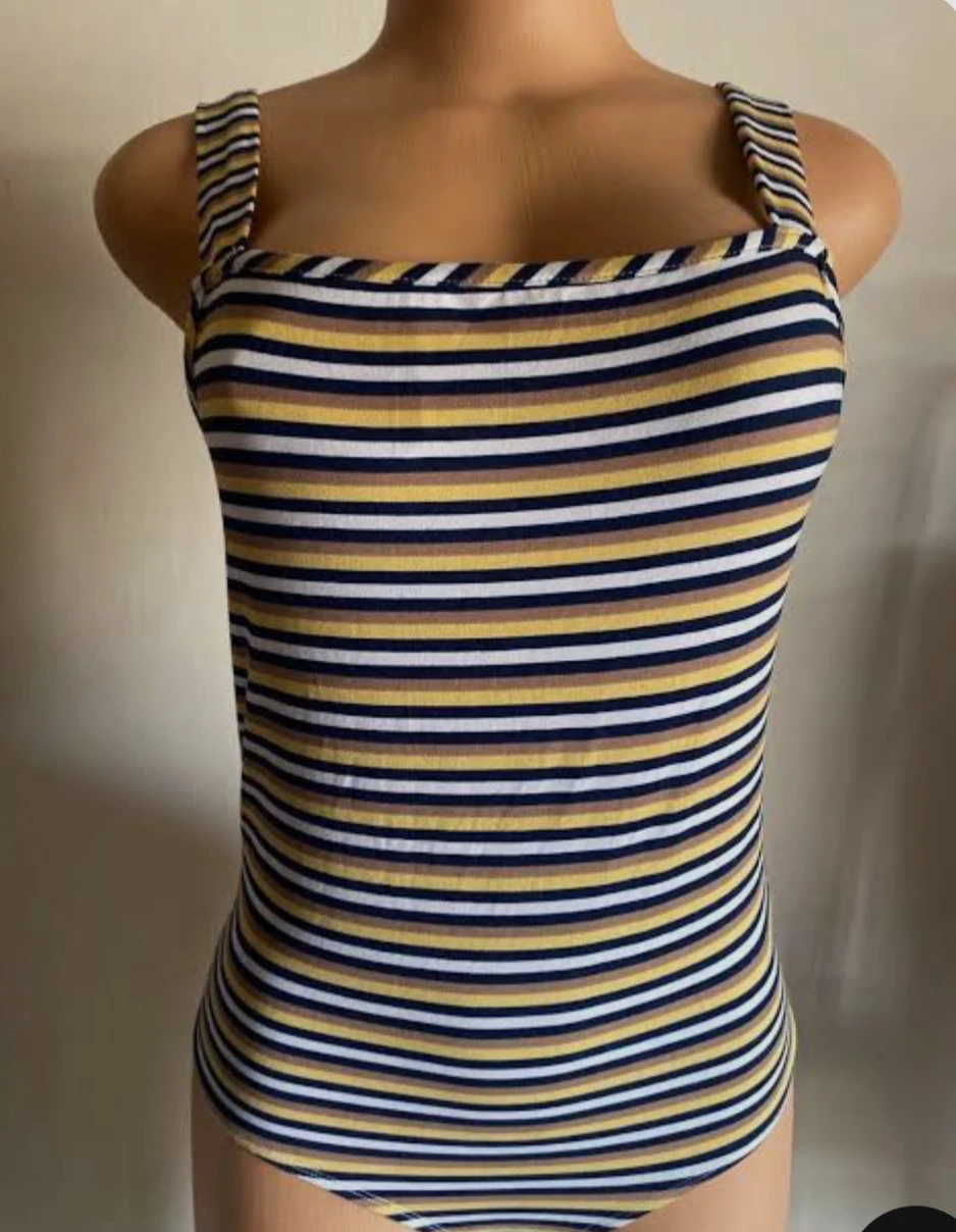 NEW CUTE  STRIPED BODYSUIT - SIZE SMALL