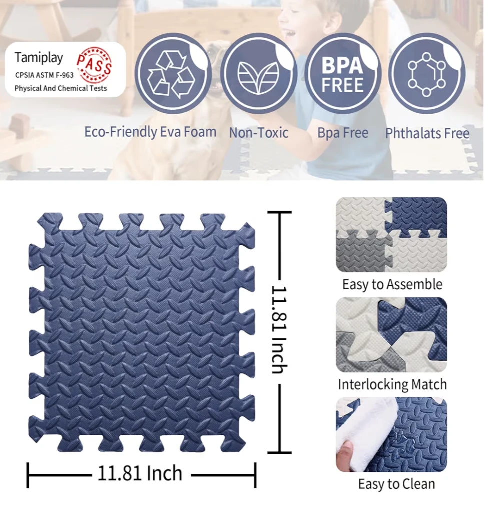 Tamiplay Interlocking Play Mat Tiles - photo 2