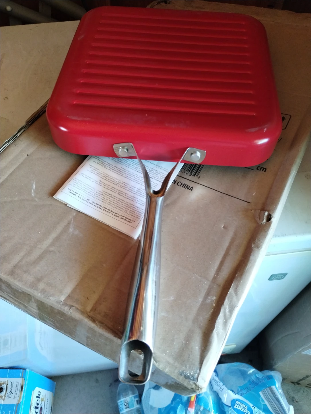 Eazy Mealz EZC-2150C Square Grill Pan 10.5", Red - photo 3