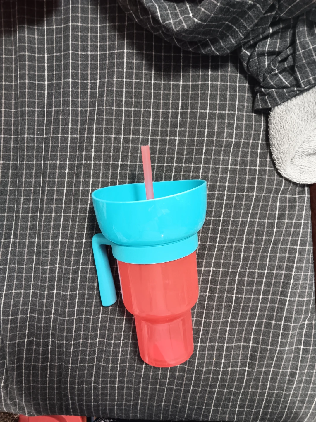 Snacks and drink cup