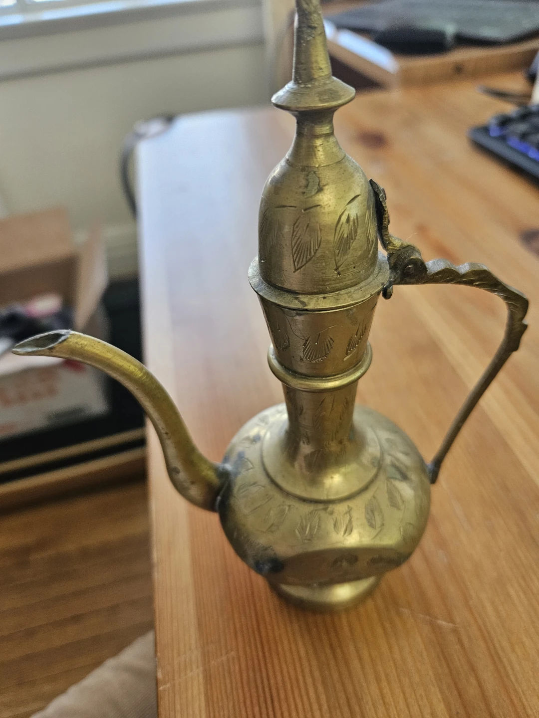 Vintage Brass Decorative Pitcher