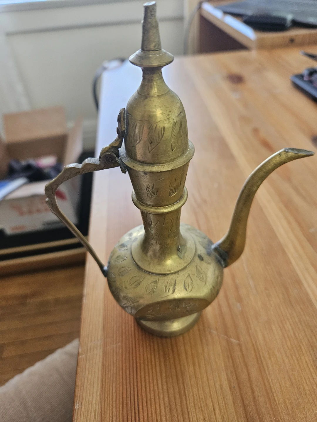 Vintage Brass Decorative Pitcher - photo 2