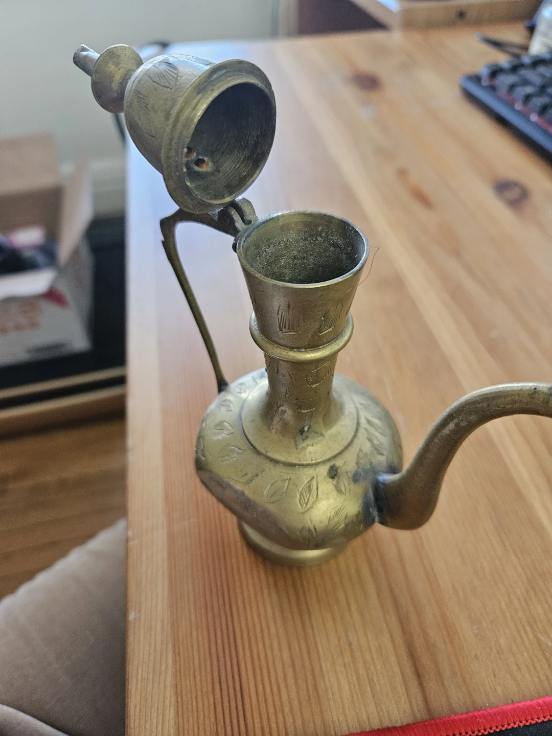 Vintage Brass Decorative Pitcher - photo 3