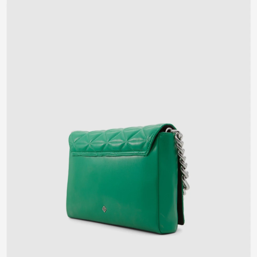 Call It Spring green quilted crossbody+handbag purse - like new! - photo 2