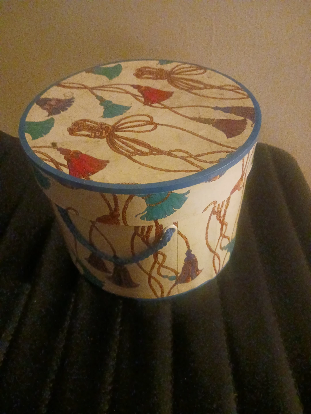 🏆Decorative Round Storage Box with Tassel Pattern - photo 3