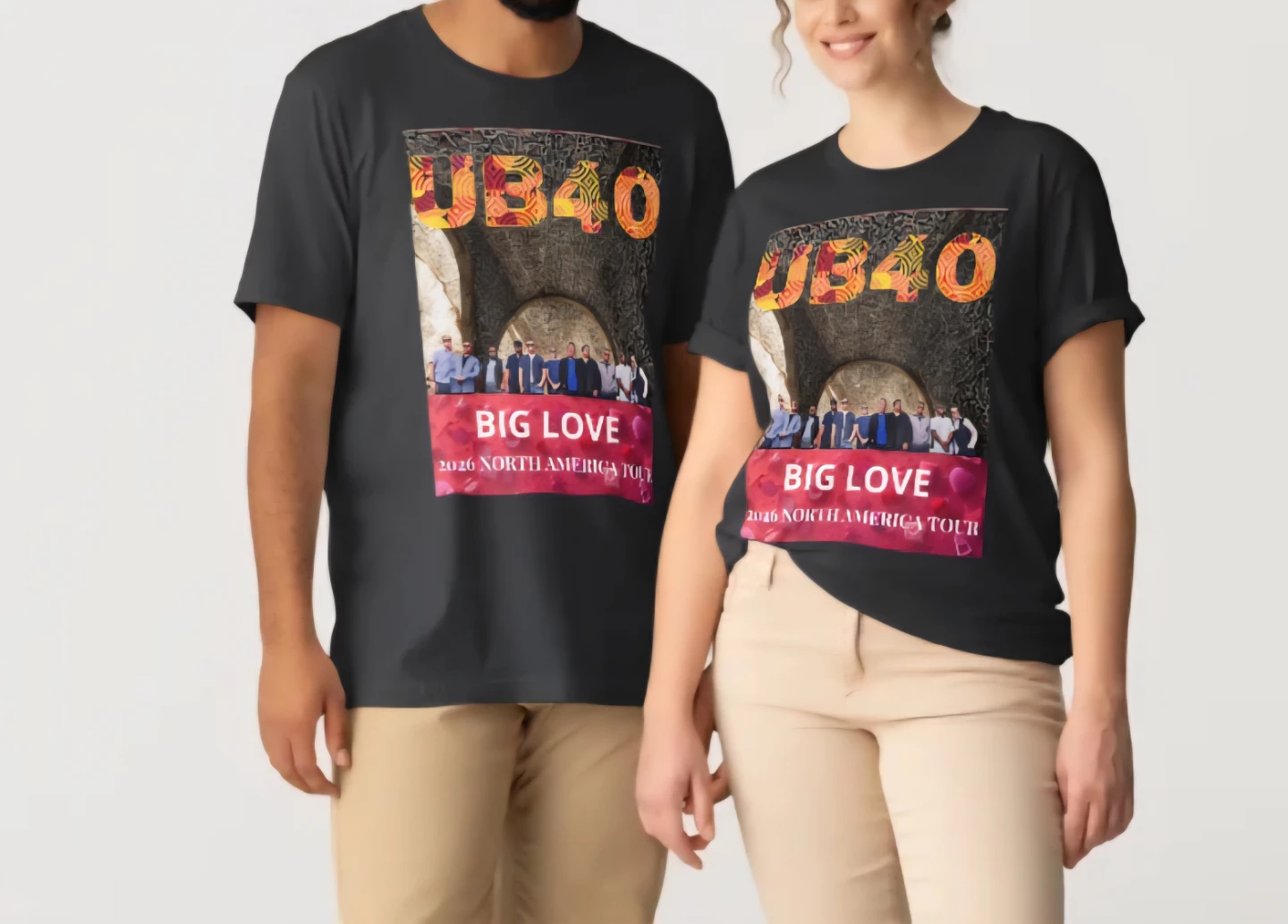 UB40 Big Love 2026 North America Tour T-Shirt