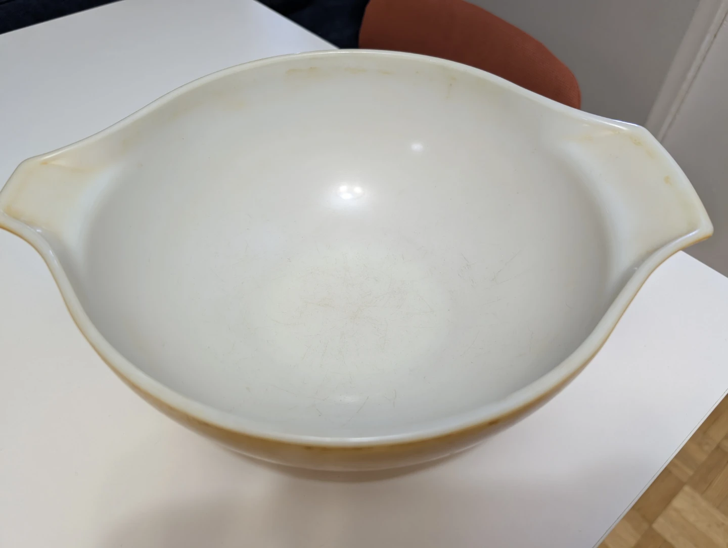 2 Vintage Pyrex Mixing Bowls – Butterfly Gold & Colonial Mist - photo 4
