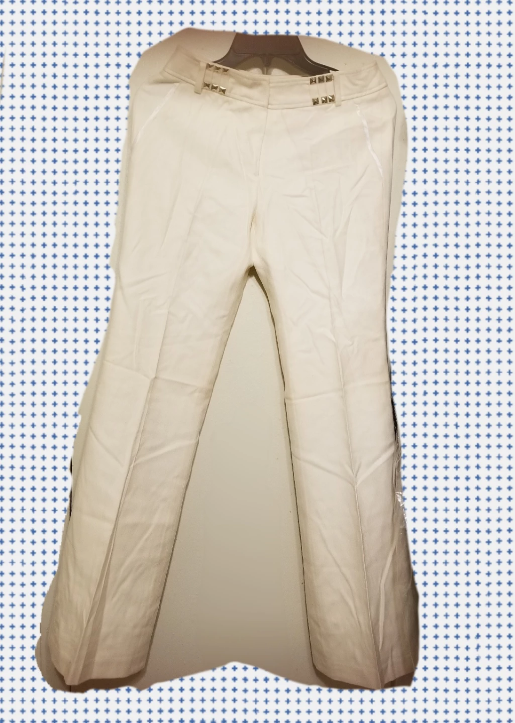 NWOT Women's White Wool Flared Pants 🏆 - photo 2