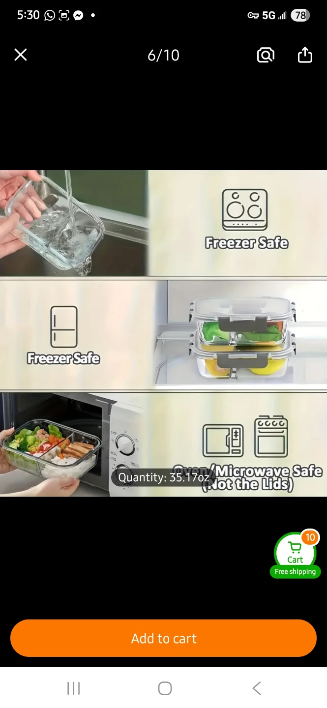 NEW Glass Food Storage Containers with Lids - photo 4