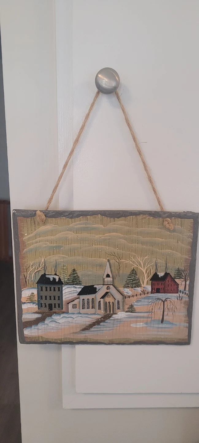 Painting on Title- Peaceful Neighbourhood