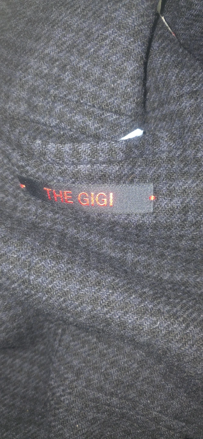 The Gigi Men's Dark Navy houndstooth Casual blazer(Size 54) - photo 4