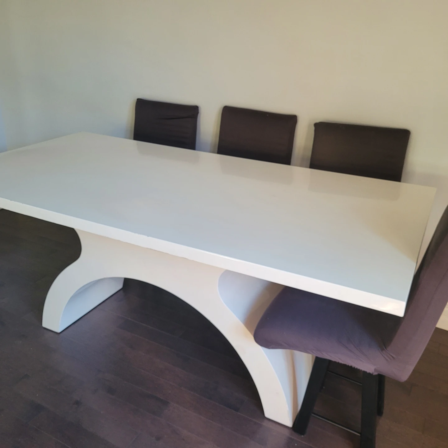 Modern White Dining Table