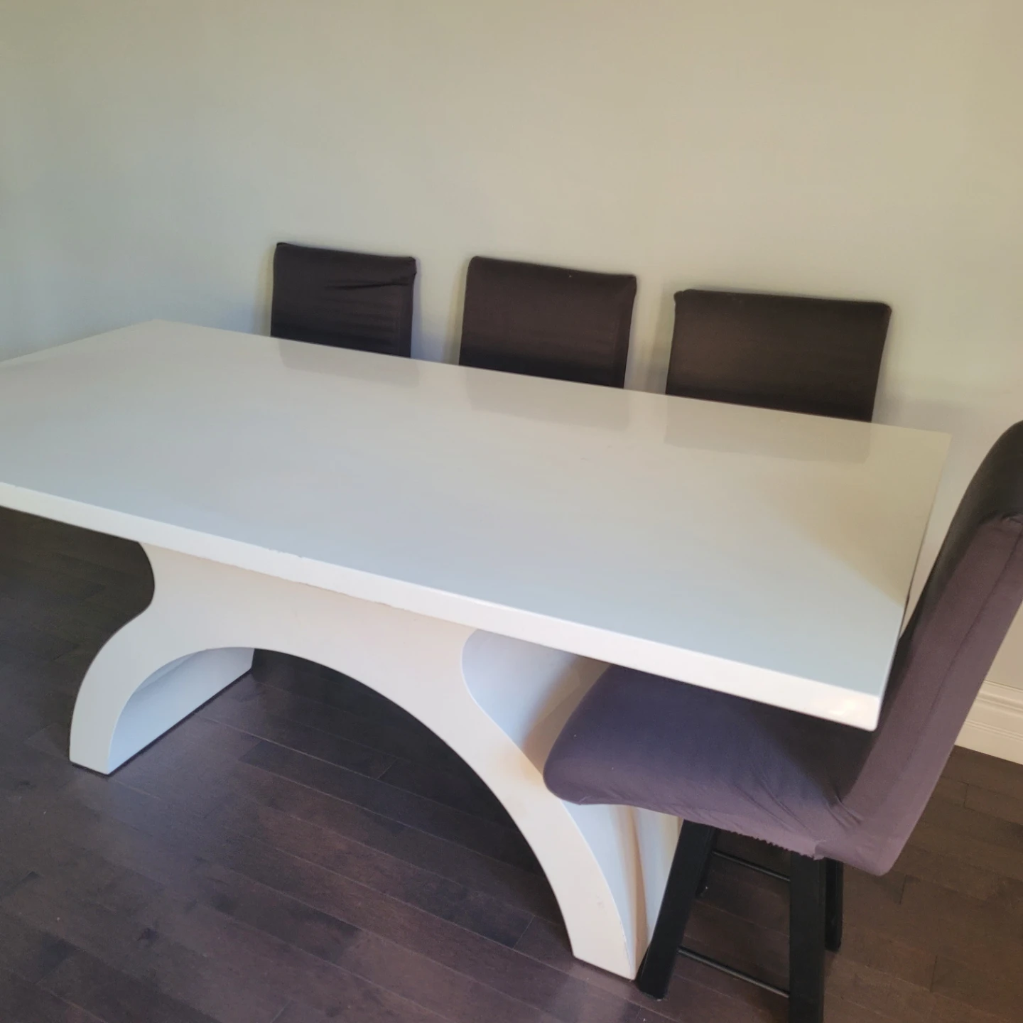 Modern White Dining Table - photo 2