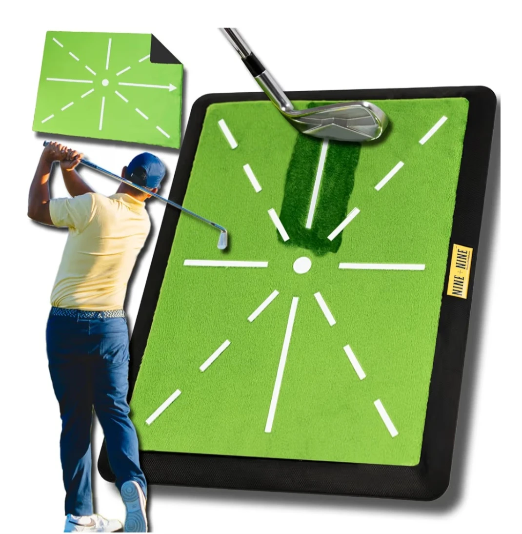 NINE + NINE Golf Gifts for Men/Women - Golf Practice Mat 16"x12" - photo 2