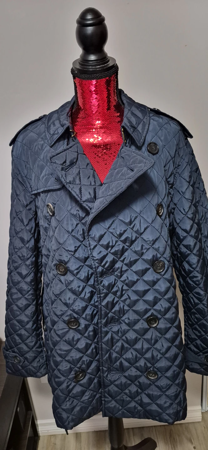 Burberry Quilted Double-Breasted Jacket