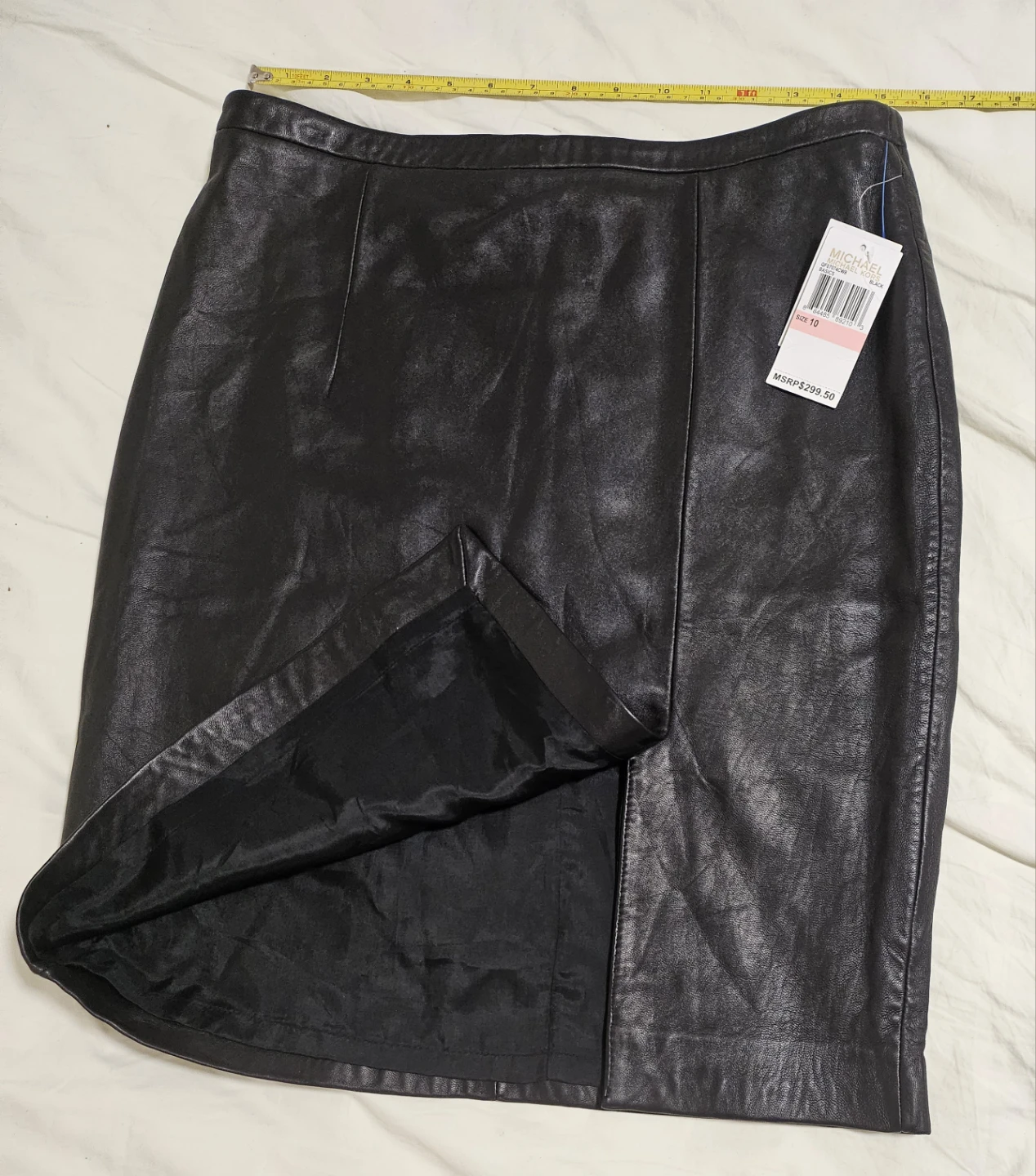 michael kors genuine leather skirt - photo 4