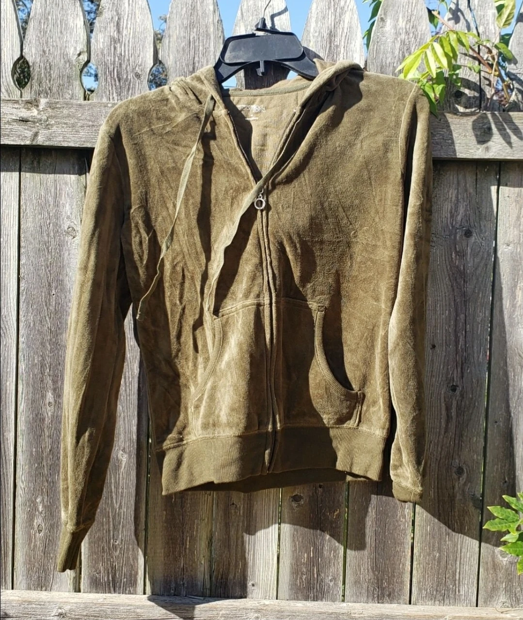 New York and company Comfort Zone Velour Hoodie Size XS
