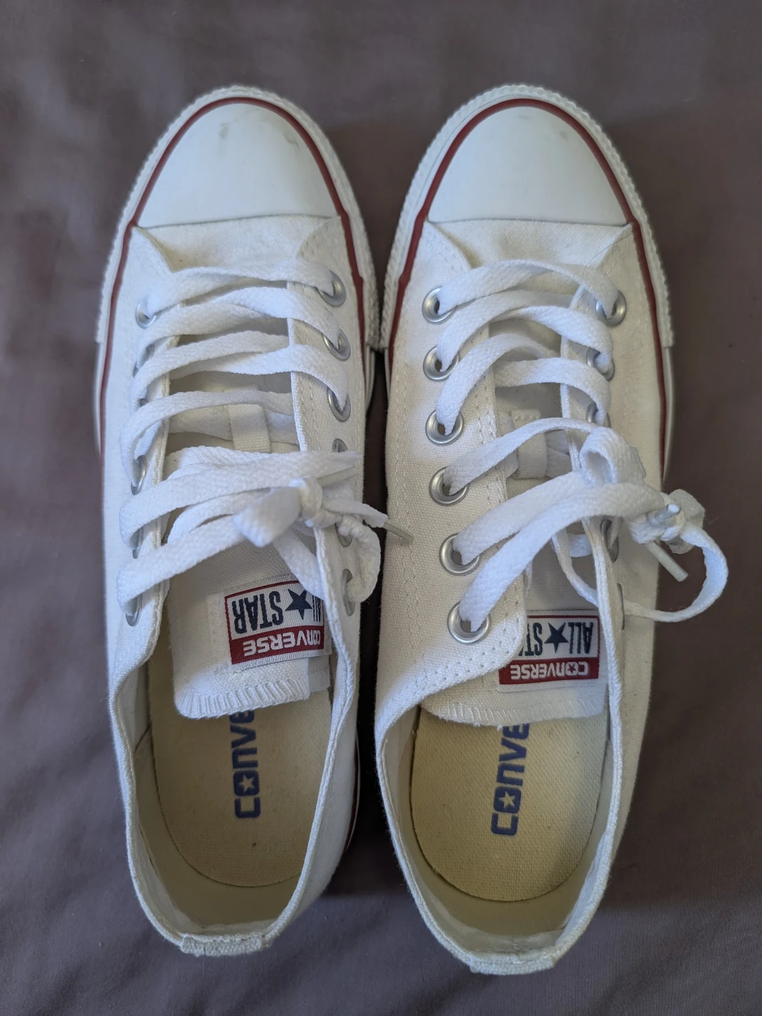 White Converse Chuck Taylor All Star Low Top Sneakers