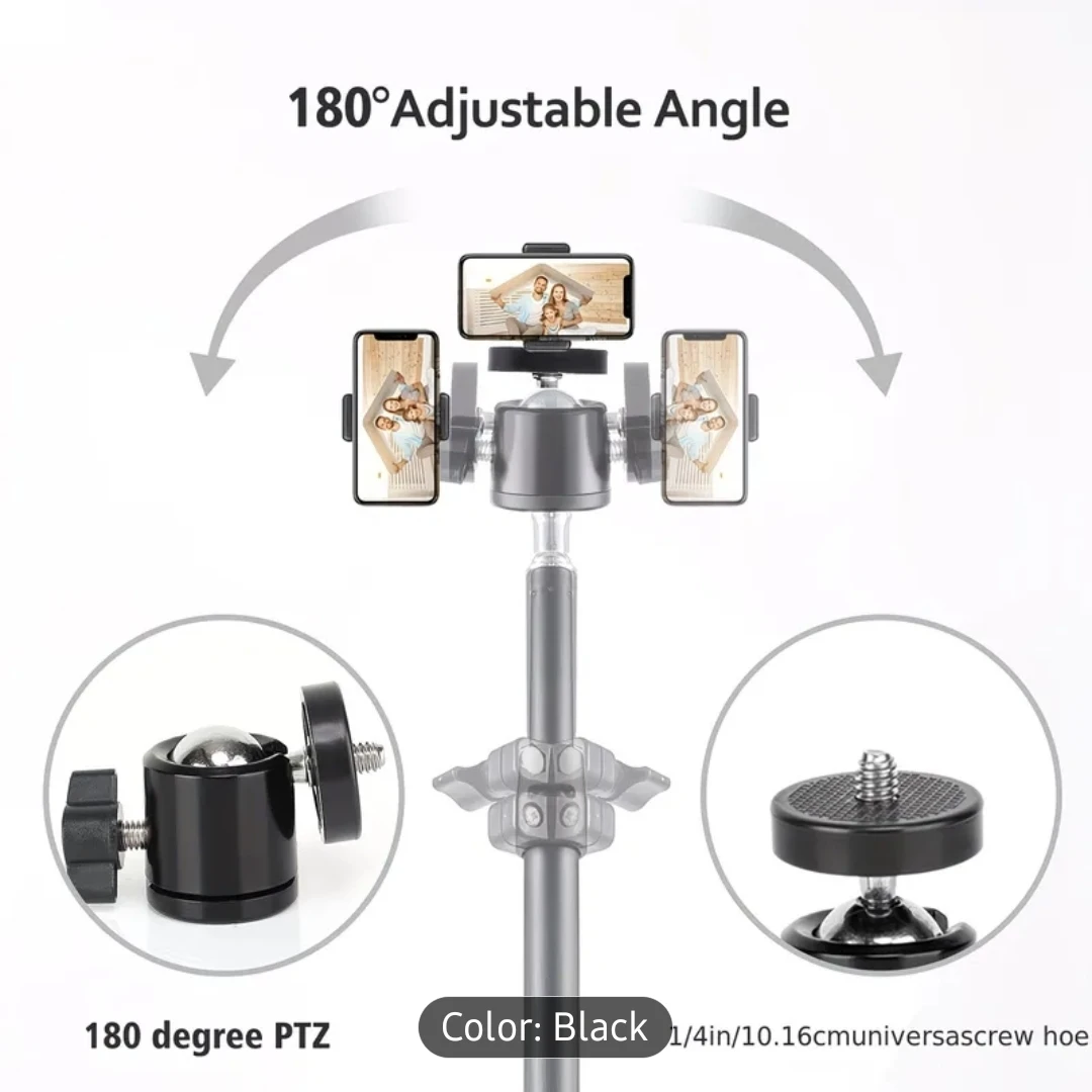 Black Tripod Stand for Phone and Camera - photo 3