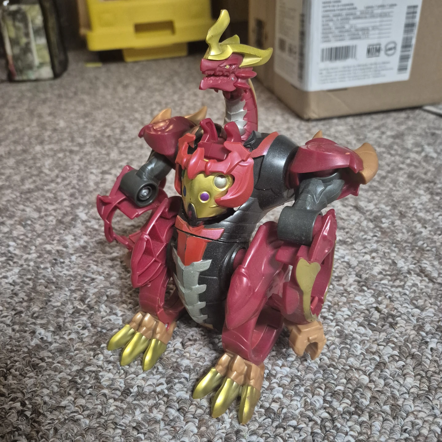 Red and Gold Dragon Action Figure